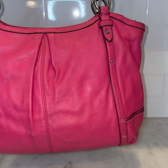 Coach Purse Handbag Leather Pocketbook Alexandria Chain Shoulder Bag - Picture 5 of 16